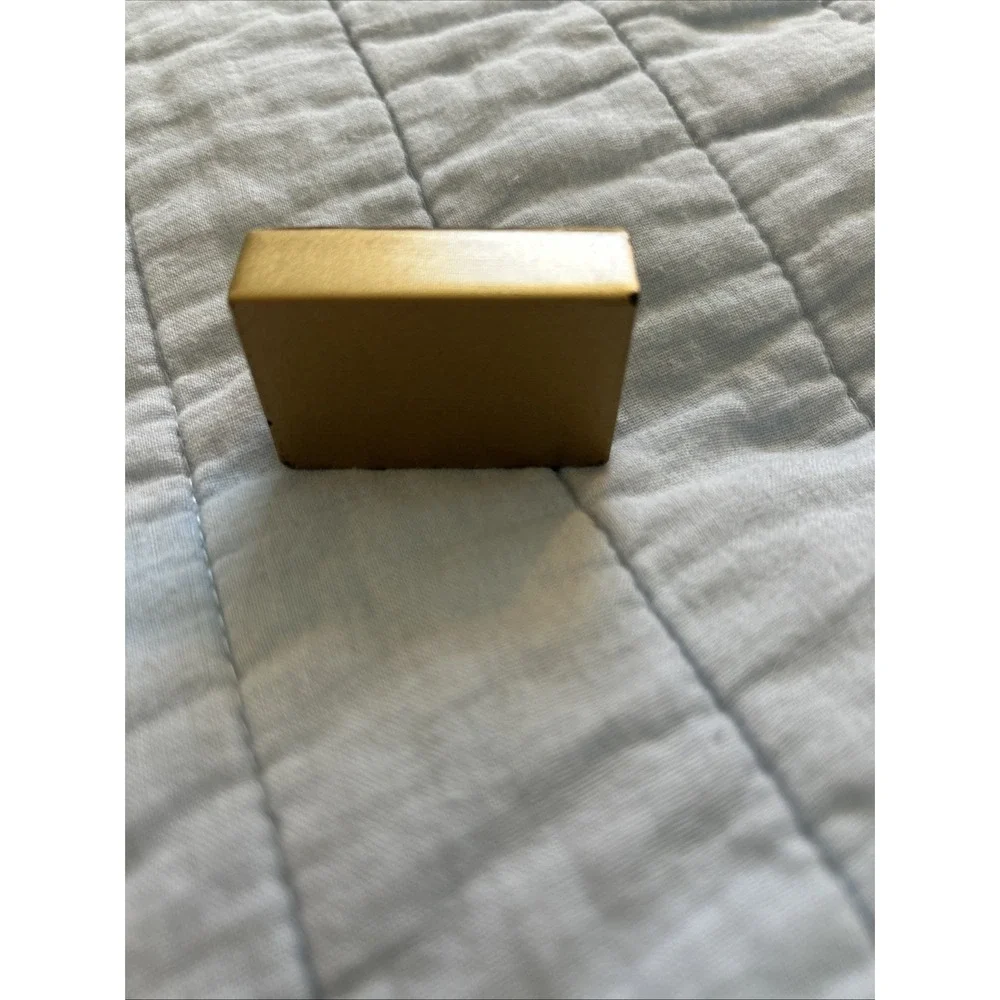 Vintage Match Box Floral Top Gold-tone Box with Match Strike Unique Whimsy